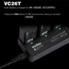 Picture of Godox VC26T Triple Battery Charger Kit for Godox AD100PRO V860III-C V860III-N V860III-S V1-C V1-N V1-S V1-PROC V1-PRON V1-PROS Flash Speedlite