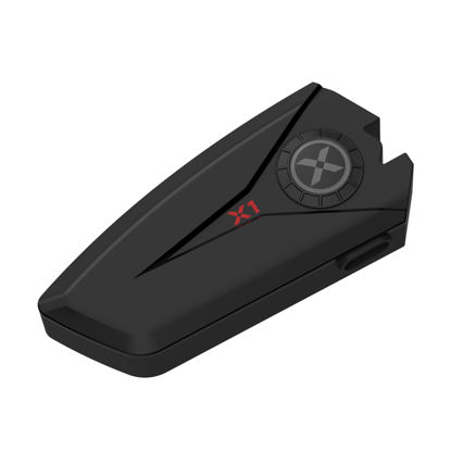 Picture of XGP X1 Motorcycle Helmet Bluetooth Headphones V5.3 with Voice Assitant, 40mm Helmet Speakers with IP67 Waterproof, Motorcycle Bluetooth Headset 60 Hours Playing Time for Ski/Solo Rider