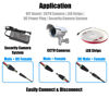 Picture of 2 Male + 2 Female 12 V 2.1x5.5mm DC Power Jack Plug Adapter Barrel Connector for CCTV Security Camera LED Strip