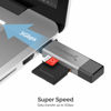 Picture of SABRENT USB 3.0 and USB Type-C OTG Card Reader Supports SD, SDHC, SDXC, MMC/MicroSD, T-Flash (CR-BCA2)