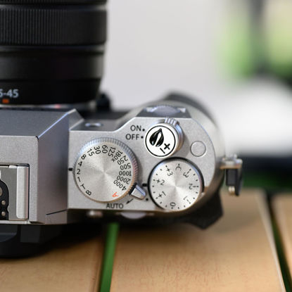 Picture of JJC Camera Soft Release Button, Shutter Button for Fuji Fujifilm X-M5 X-T5 X-T4 X-T30 II X-T50 X-PRO3 X00VI X100V X100 X-E4 X-E3 Leica Q3 M10 M9 RX10 IV RX10 III Digital Cameras, Leaf Pattern