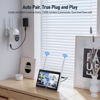 Picture of CAMCAMP Wireless Security Camera System Outdoor with 10.1" LCD Monitor, 4Pc 2K Dual Lens PTZ Security Cameras, 10X Zoom, Color Night Vision,Auto Tracking,2-Way Audio,10CH Expandable NVR, 500GB HDD