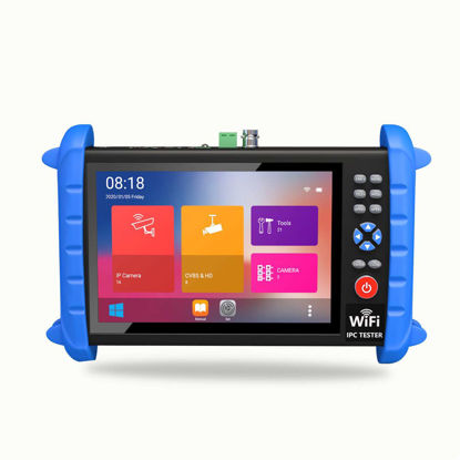 Picture of 7 Inch IP Camera Tester Security CCTV Tester Monitor-Support 6K IP/Coax/Analog Camera-with HDMI in&Out/Power Output/PTZ Control/IP Searching/Network Tool