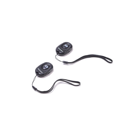 Picture of Photomyne Wireless Camera Shutter Clicker with Bluetooth Connection for iOS and Android Smartphones - Includes Wrist Strap (2 Pack)