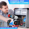 Picture of Meudeen Compressed Air Dusters - Keyboard Cleaner - 3 in 1 - Multi-Use for Cleaning Computer - PC - 5 Nozzles + 2 Brushes