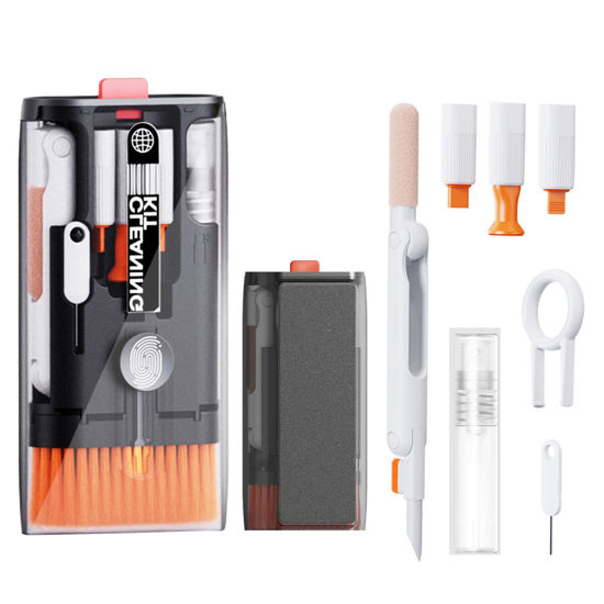 Picture of Keyboard Cleaning Kit All in 1 Keyboard Cleaner,Laptop Computer Screen Cleaning Brush, Cleaning Pen for Airpods, Gaming PC Accessories Electronics Clean Tool,Cleaning Kit for iPhone/iPad/Monitor