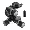 Picture of NEEWER 3 Way Geared Tripod Head with 360° Panoramic Arca QR Plate, Millimeter Micro Adjustment, Aluminum Alloy 3 Axis Pan Tilt Head with Quick Switch Large & Fine Dual Modes, Max Load 13.2lb/6kg, TH15