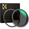 Picture of K&F Concept 52mm Magnetic Variable ND Lens Filter ND2-ND32 (1-5 Stops) + 52mm Basic Ring Kit, No X Cross Magnetic Adjustable Neutral Density Filter with 28 Multi-Layer Coatings (Nano-X Series)
