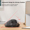 Picture of Nulea M501 Wireless Trackball Mouse, Rechargeable Ergonomic, Easy Thumb Control, Precise & Smooth Tracking, 3 Device Connection (Bluetooth or USB Receiver), Compatible for PC, Laptop, Mac, Windows.