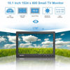 Picture of Haiway 10.1 inch Security Monitor, 1024x600 Resolution Small HDMI Monitor Small Portable Monitor with Remote Control with Built-in Dual Speakers HDMI VGA BNC Input for Gaming CCTV Raspberry Pi PC
