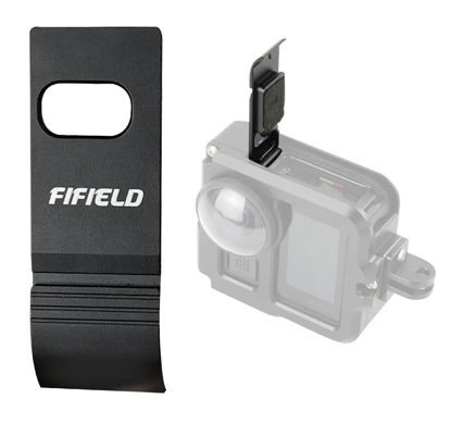 Picture of FIFIELD Aluminum Alloy Dustproof Battery Replacement Cover Door for GoPro Max Black
