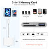 Picture of SD Card Reader for iPhone iPad, Micro SD Card Reader Memory Card Reader with USB Adapter Plug and Play Trail Game Camera SD Card Viewer Supports SD and TF Card Micro SD Card Adapter No App Required