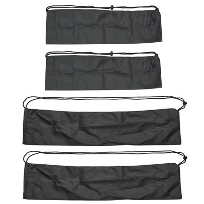 Picture of ThtRht 4 Pack Tripod Carrying Case Bag with Drawstring Portable Compact Dust Cover Storage Organizer Sleeve Pouch for Light Stand Monopod Umbrella Microphone Boom Bar Camera Studio Gear 17'' + 30''