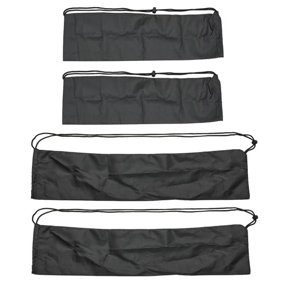 Picture of ThtRht 4 Pack Tripod Carrying Case Bag with Drawstring Portable Compact Dust Cover Storage Organizer Sleeve Pouch for Light Stand Monopod Umbrella Microphone Boom Bar Camera Studio Gear 17'' + 30''