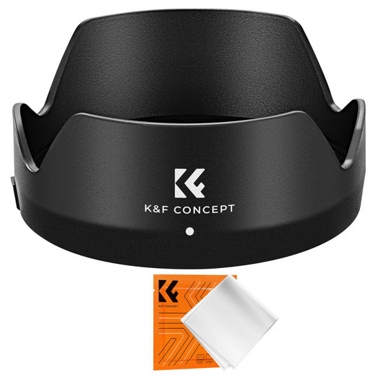 Picture of K&F Concept Lens Hood for Canon EF 50mm f/1.8 STM Lens, Reversible Snap on Camera Lens Shade Replacement of Canon ES-68 II Hood, Compatible with 49mm Filters and Lens Cap