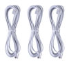 Picture of TOYAYAYO 3Pack RJ11 Cable Phone Cord for Landline 6ft Telephone Cord Phone Line Cord RJ11 6P4C Male to Male for Landline Phone and Fax -(White-6Feet)