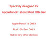 Picture of TechMatte USB C Pencil Adapter Designed for Apple Pencil 1st Generation, Only Compatible with iPad 10th Generation,Male USB-C to Female Lightning Pencil Charging Adapter, Bluetooth Connection(2Pack)
