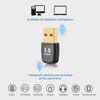 Picture of Bluetooth Adapter PC Bluetooth Dongle - Suuleet Bluetooth Adapter, Bluetooth 5.4(BR+BLE+EDR), Free Diver, Taillight Design, Usb Bluetooth Adapter for Desktop Speaker Keyboard Mouse for Win 11/10/8.1/7