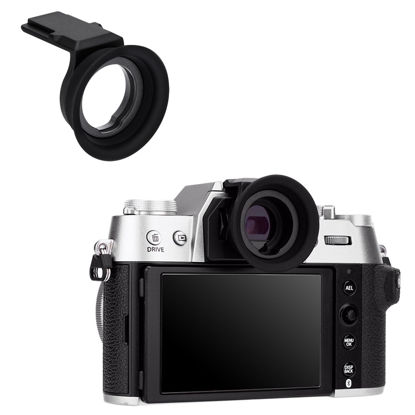 Picture of X-T50 Eye Cup Eyecup Eyepiece, Extended Long Soft Rubber Eyecup Viewfinder Cover for Fuji Fujifilm X-T50 XT50 Mirrorless Camera, Soft Silicone Material, Comfortable for Eyeglass Wearers