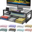Picture of gianotter Computer Monitor Stand Riser, office organizer with Drawer, Office Organizers Storage for Classroom Office Supplies (Black)