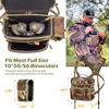 Picture of NEW VIEW Bino Packs for Hunting - Binocular Straps Harness Chest Pack with Detachable Rangefinder Pouch, Adjustable Camo Binos Harness & Rain Cover - Ideal for Bow Hunter- Large