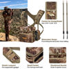 Picture of NEW VIEW Bino Packs for Hunting - Binocular Straps Harness Chest Pack with Detachable Rangefinder Pouch, Adjustable Camo Binos Harness & Rain Cover - Ideal for Bow Hunter- Large