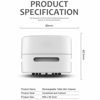 Picture of ODISTAR Desktop Vacuum Cleaner, Mini Table dust Sweeper Energy Saving,High Endurance up to 400 mins,360º Rotatable Design for Keyboard/Home/School/Office (White)
