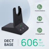 Picture of Yealink WH64 Wireless Headset, DECT & Bluetooth Dual-Mode 606 ft Range Headset for Teams Zoom,Skype and UC, Phone Headset with 3X Mic, 26 Talk Time, Office Work Headset for Desk IP Phone, PC,CellPhone