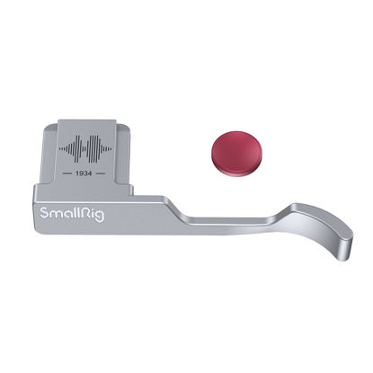 Picture of SmallRig Thumb Grip with Hot Shoe Cover for FUJIFILM X100VI / X100V (Silver)