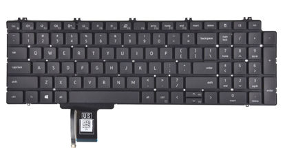 Picture of Replacement Keyboard for Dell Precision 7750 7550 7760 7560 Series Laptop with Backlit US Layout P/N: 0713DM 713DM PK132V72B00