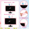 Picture of Remagr 20"-29" Cute Computer Monitor Cover with Bunny Ears Furry Elastic Monitor Dust Cover Pink Dust Cover Protector Monitor Accessories Laptop TV LCD Screen Monitor Decoration for Tablet