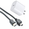 Picture of USB C Charger & Block Compatible with Texas Instruments TI-84 Plus CE Color/TI-Nspire CX/CX CAS/TI-84 Plus/TI-84 Plus C Silver Edition/TI 89 Titanium Graphing Calculators