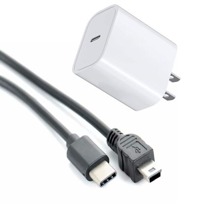 Picture of USB C Charger & Block Compatible with Texas Instruments TI-84 Plus CE Color/TI-Nspire CX/CX CAS/TI-84 Plus/TI-84 Plus C Silver Edition/TI 89 Titanium Graphing Calculators