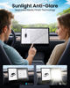 Picture of REEVAA 2025 Upgrade Tesla Model Y /3 Screen Protector [Anti-glare, Anti-Fingerprint] Matte 9H Tempered Glass for Model Y (2025-2020) Model 3(2023-2017), Auto Alignment Kit Accessories