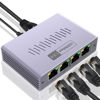 Picture of Duomigo Gigabit Ethernet Splitter 1 to 4, 1000Mbps High Speed LAN Splitter with USB Power, 4 Devices Simultaneous Network for Cat5/5e/6/7/8 Cables