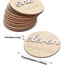 Picture of 3D Wooden Monthly Milestone Cards, Baby Monthly Milestone Marker Cards, Newborn Memento Milestone to Document Baby's Growth, Pregnancy Journey Sign -incl Announcement & Hello World Sign.