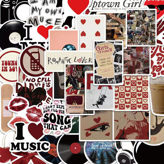 Picture of Downtown Girl Stickers,Downtown Girl Aesthetic Vinyl Laptop Computer Phone Water Bottle Stickers