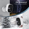 Picture of GMK Security Camera Wireless Outdoor, 2K Color Night Vision AI Motion Detection 2-Way Talk Battery Powered WiFi Home Indoor Camera IP65 Weatherproof Spotlight Siren Alarm Cloud/SD Storage
