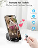 Picture of Remote Scrolling Ring for TikTok, 2-in-1 TIK Tok Scroller Ring with Phone Holder, Wireless Page Turner for iPad/iPhone Ebook Reading, Photo Taking Video Recording Remote for iOS Android Devices Black