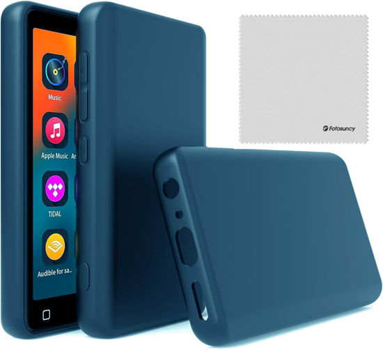 Picture of Mp3 Player Case for innioasis G1 G3 4.0 inch, Fotosuncy Slim Fit Soft TPU Matte Cover with Cleaning Cloth Navy Blue