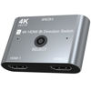 Picture of HDMI Switch 2 in 1 Out, HDMI Switcher 1 in 2 Out 4K@60HZ, Bi-Directional Aluminum HDMI Splitter for 2 Computers Monitor Compatible with PS5/4, PC, Xbox Series and More