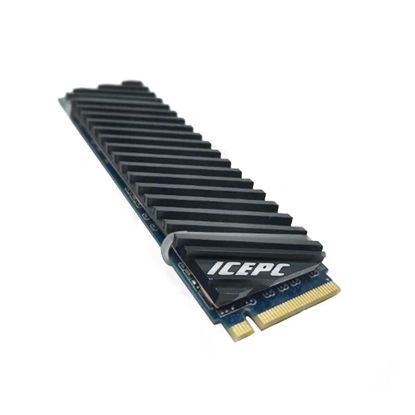 Picture of icepc M.2 Heatsink for PS5 PCI-E NVME 2280 SSD Graphene Coating Copper Heat Sink,High Performance SSD Radiator with Thermal Pad for Laptop PC 2280 NGFF Solid State Disk Cooler(70x20x2mm)