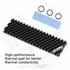 Picture of icepc M.2 Heatsink for PS5 PCI-E NVME 2280 SSD Graphene Coating Copper Heat Sink,High Performance SSD Radiator with Thermal Pad for Laptop PC 2280 NGFF Solid State Disk Cooler(70x20x2mm)