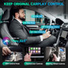 Picture of CNDPSTE Wireless CarPlay Adapter for iPhone, Apple CarPlay Wireless Adapter 2024, Plug & Play Convert Wired to Bluetooth CarPlay Dongle, No Latency for iOS 10+ and Cars from 2016+, USB Tpye A