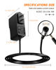 Picture of AC to DC 12V 0.5A Power Supply Adapter, AC 100-240V to DC 12V 500mA Power Adapter with 5.5 x 2.5mm 2.1mm Plug for LED Strip Light, CCTV Security Camera, DVR NVR Surveillance System
