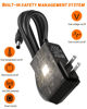 Picture of AC to DC 12V 0.5A Power Supply Adapter, AC 100-240V to DC 12V 500mA Power Adapter with 5.5 x 2.5mm 2.1mm Plug for LED Strip Light, CCTV Security Camera, DVR NVR Surveillance System
