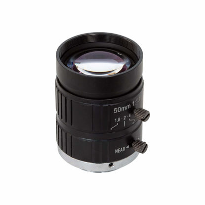 Picture of Arducam Telephoto C-Mount Lens for Raspberry Pi HQ Camera, 50mm Focal Length with Manual Focus and Adjustable Aperture, Industrial Telephoto Lens