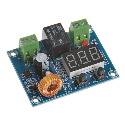 Picture of ANMBEST Digital Low Voltage Protector 12V-36V Disconnect Switch Cut Off Over Discharge Protection Module for Lead Acid Lithium Battery Charger Solar Panel Lighting System Camper