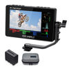 Picture of FEELWORLD F5 Prox 5.5 Inch 1600nit High Bright DSLR Camera Field Monitor with F970 Battery 6600mAh and Bag, Touchscreen Waveform LUT External Install and Power Kit 1920x1080 HDMI in Out Type-c Input