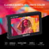 Picture of FEELWORLD F5 Prox 5.5 Inch 1600nit High Bright DSLR Camera Field Monitor with F970 Battery 6600mAh and Bag, Touchscreen Waveform LUT External Install and Power Kit 1920x1080 HDMI in Out Type-c Input